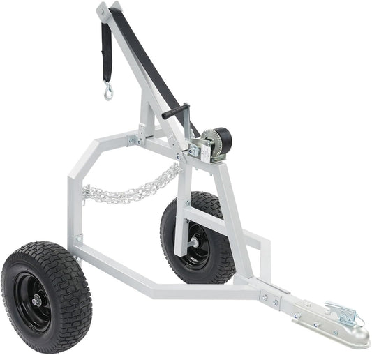 Log Skidding Arch with Chain, Max Load 1600lbs, Max 24in Diameter Log, Heavy Duty Log Dolly Log Mover Log Skidder with Winch for Farm Wood Transport, Quick Installation