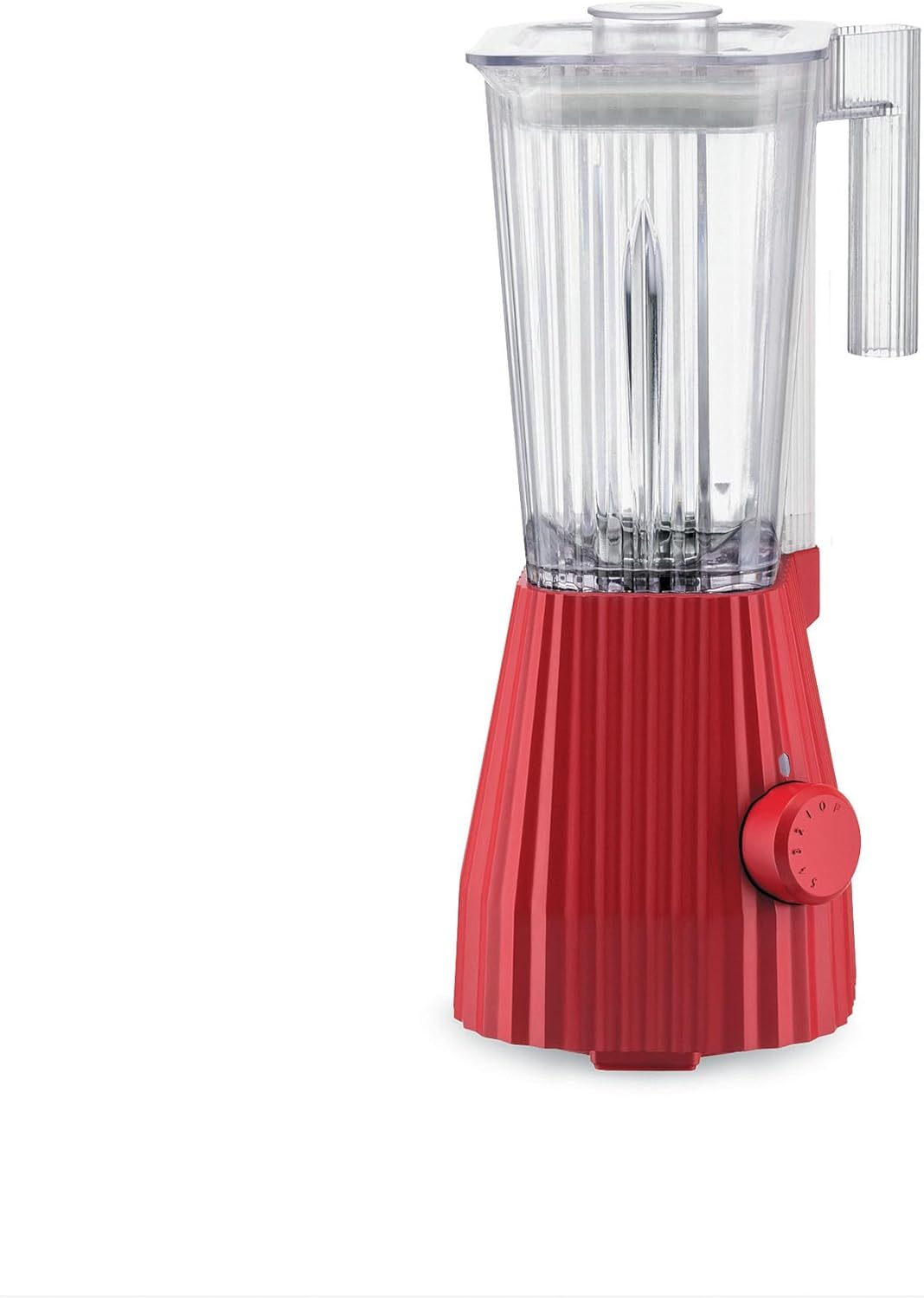 Alessi Plissé MDL09R\/USA - Blender in Thermoplastic Resin, Graduated Pitcher in PCTG, US Plug 700W, Red