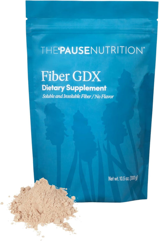 The 'Pause Life Fiber GDX, Gluten Free Chia Seed & Quinoa Blend, Monk Fruit Sweetened, Natural Plant Based Dietary Fiber, Energy and Digestive Support, Unflavored, 1 Pack, 10.5 OZ