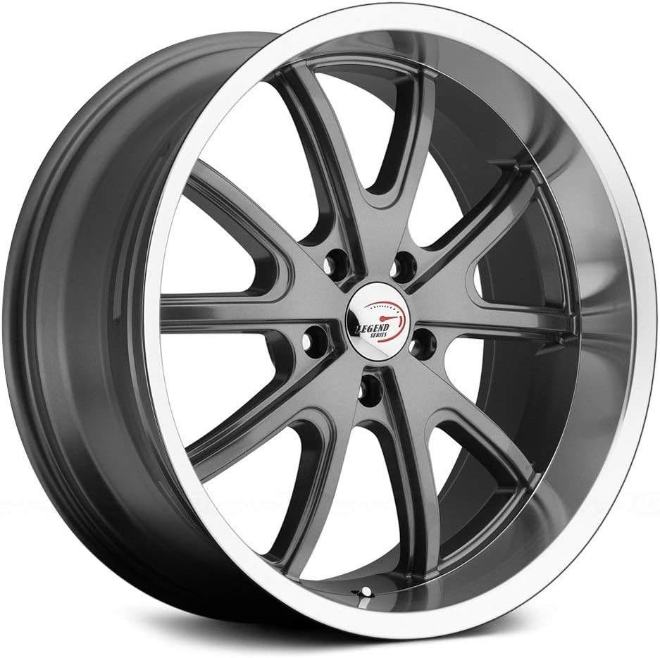 Vision 143 TORQUE Gunmetal Machined Lip Wheel with Machined Finish (15x7.0"/5x120.65mm)