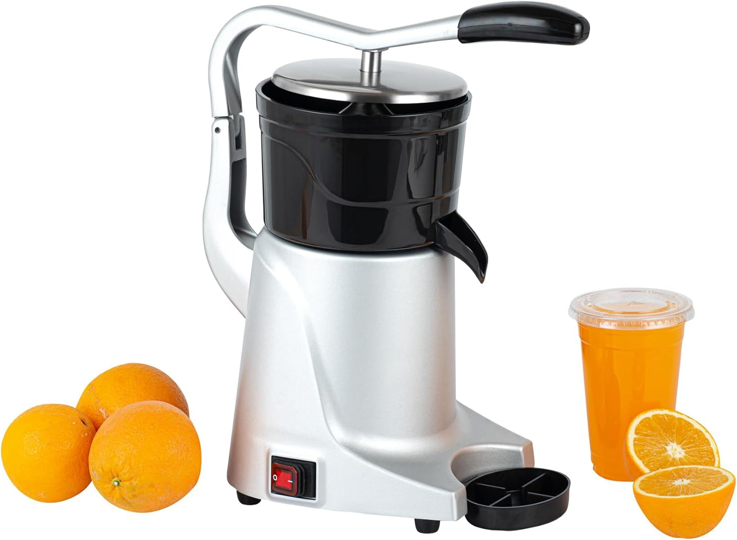 Restaurantware-Hi Tek 14.8 x 9.6 x 18.1 Inch Citrus Juicer, 1 Electric Citrus Press - 250W, 1500 RPM, Electric Juice Extractor, 110-120V, Hand Press, Long Spout