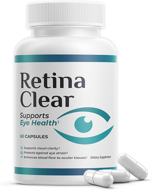 Retina Clear Vision Support Supplement \u2013 Eye Health Formula with Lutein, Zeaxanthin, Quercetin, Vitamin A, Zinc, & Bilberry \u2013 Supports Visual Clarity, Focus & Eye Fatigue Relief \u2013 60 Capsules (1)