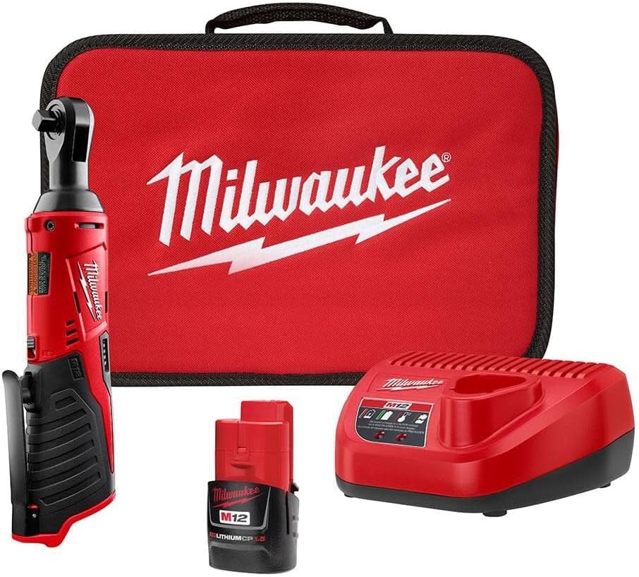 Milwaukee 2457-21 3\/8-in Cordless M12 Lithium-Ion Ratchet Kit