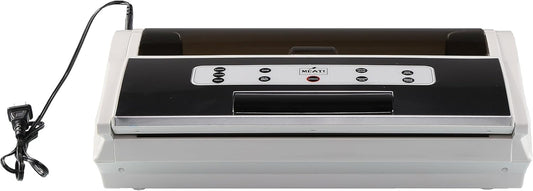 MEAT! Pro External Vacuum Sealer with Removeable Drip Tray, 14 inch Sealing Bar, Locking Latch, Bag Roll Storage, and Status Light for Preserving Meat and Vegetables