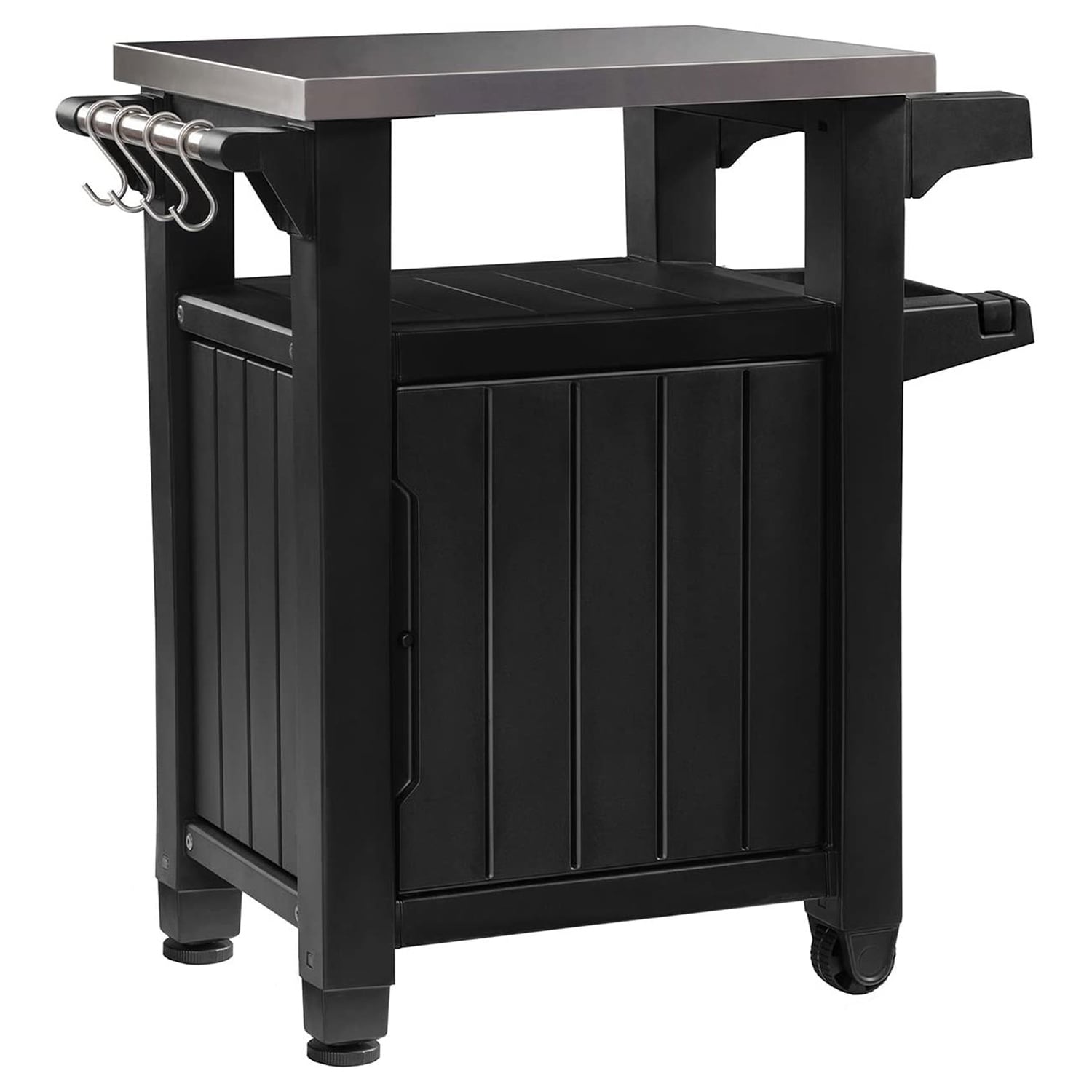 Keter KET-230852 Dark Gray Thermoset Plastic Grill Cart 197025