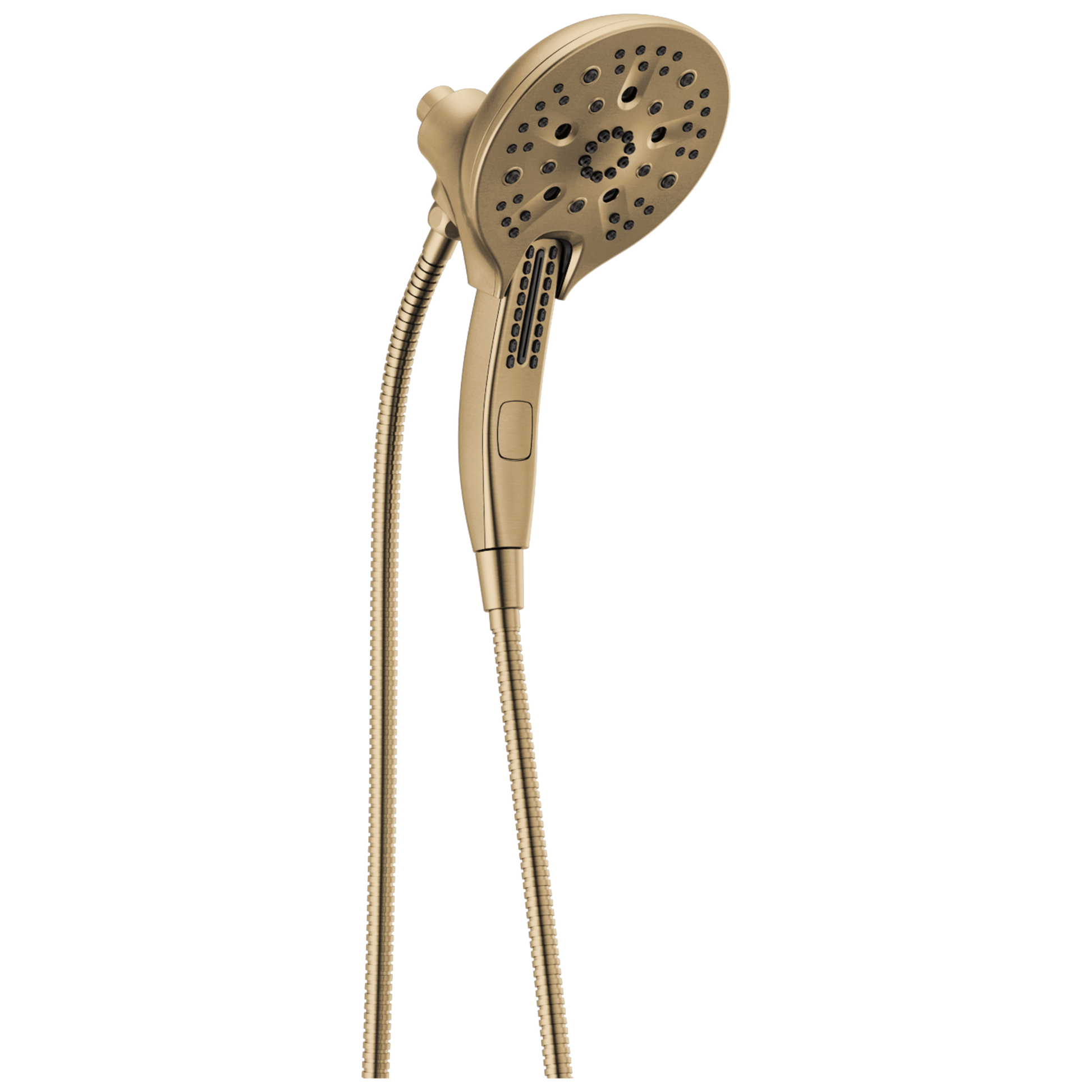 Delta Universal Showering Components 5.0 -Spray Lumicoat Champagne Bronze 6.0625-in Round Dual/Combo High Pressure Shower Head 2.5 GPM