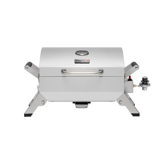 Royal Gourmet Stainless Steel Tabletop Gas Grill 285-Sq in Sliver Portable Liquid Propane Grill GT2001