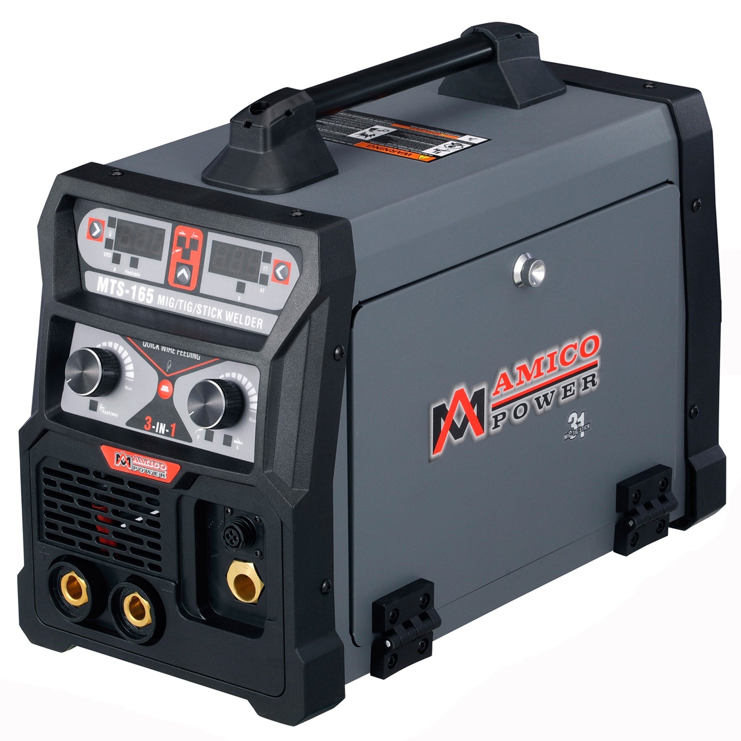 AMICO ELECTRIC 120 or 230-Volt 165-Amp Mig Flux-cored Wire Feed Welder MTS-165