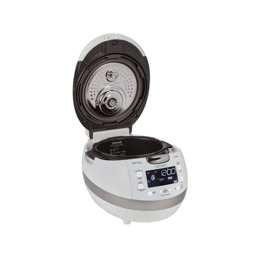 Restored CUCKOO Induction Heating Pressure Rice Cooker with Nonstick Inner Pot, 6-Cup (Uncooked) / 12-Cup (Cooked) (White) - Certified Refurbished
