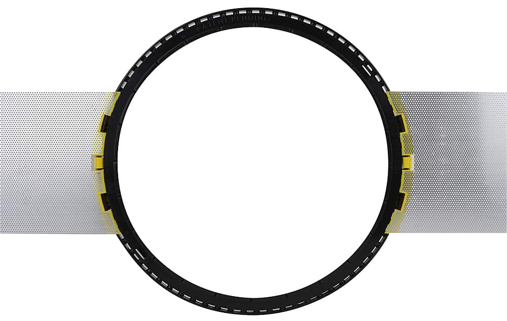 Sonance - MEDIUM ROUND FLEX BRACKET - Visual Performance Flex Bracket for Select 6.5" In-ceiling Speakers (10-Pack) - Black