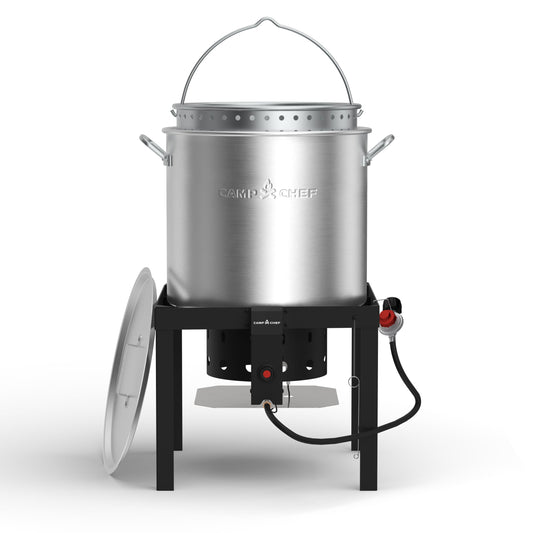 Camp Chef 80-qt Boil Pot with 1-Burner Propane Electronic Stainless Steel Jet Cooker SHP80