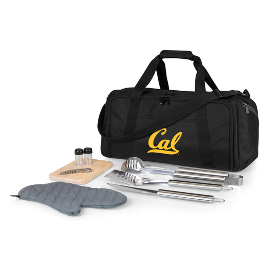 Picnic Time Stainless Steel 9-Piece Grilling Accessory Kit with Heat-Sealed Interior Liner and Multiple Storage Pockets 757-06-175-074-0