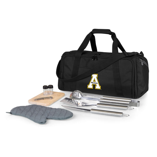Picnic Time Stainless Steel 9-Piece Grilling Accessory Kit with Heat-Sealed Interior Liner and Multiple Storage Pockets 757-06-175-794-0
