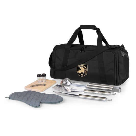 Picnic Time Stainless Steel 9-Piece Grilling Accessory Kit with Heat-Sealed Interior Liner and Multiple Storage Pockets 757-06-175-764-0