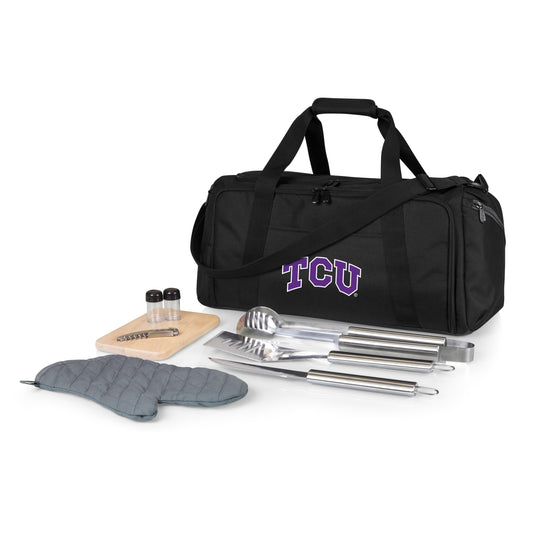 Picnic Time Stainless Steel 9-Piece Grilling Accessory Kit with Heat-Sealed Interior Liner and Multiple Storage Pockets 757-06-175-844-0