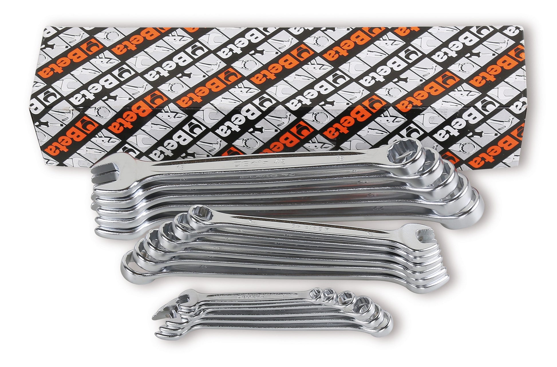 Beta 17-Piece Set 12-point Metric Offset Combination Wrench 421065