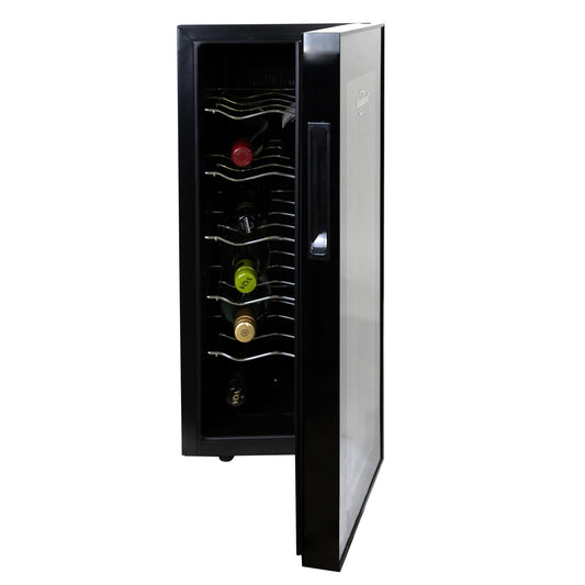Koolatron 10-in W 12 -Bottles Black 12 Bottle Capacity Freestanding Indoor Wine Cooler