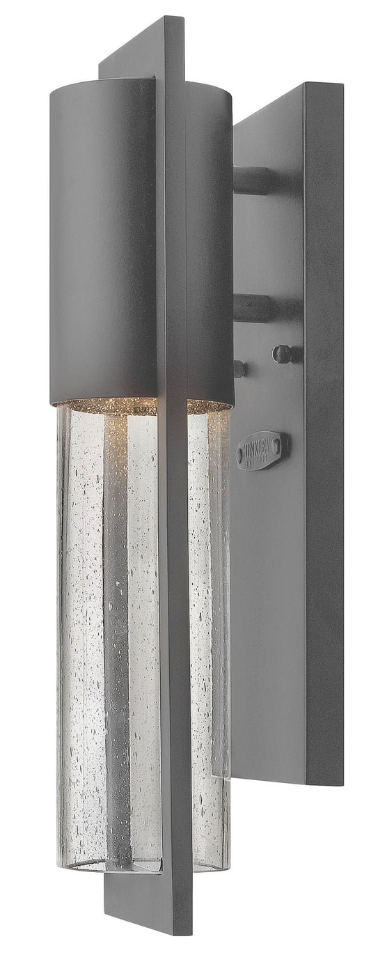 Hinkley Shelter 1 -Light 15.5-in H Gray Hardwired Dark Sky Outdoor Wall Light 5395550