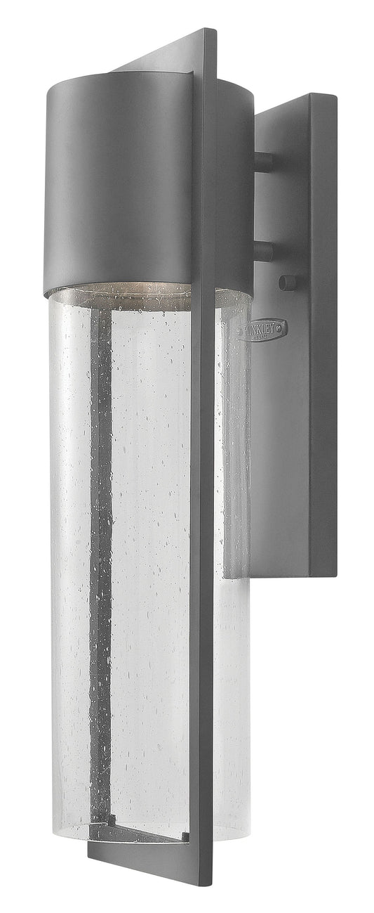Hinkley Shelter 1 -Light 20.5-in H Gray Hardwired Dark Sky Integrated LED Outdoor Wall Light 5395549