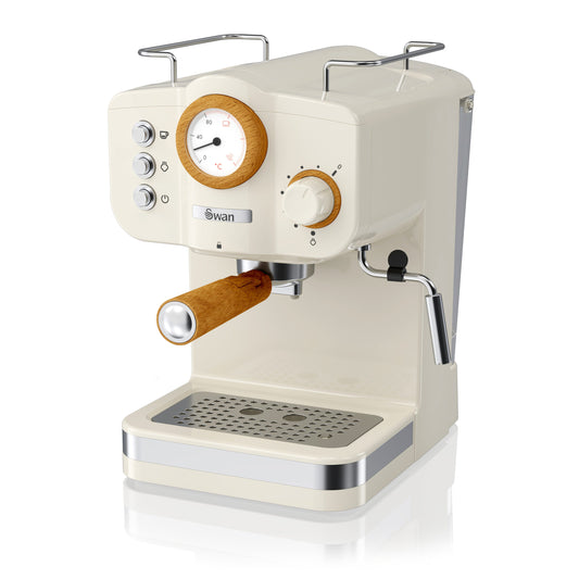 SWAN Stainless Steel Manual Espresso Machine SK22111WHTN