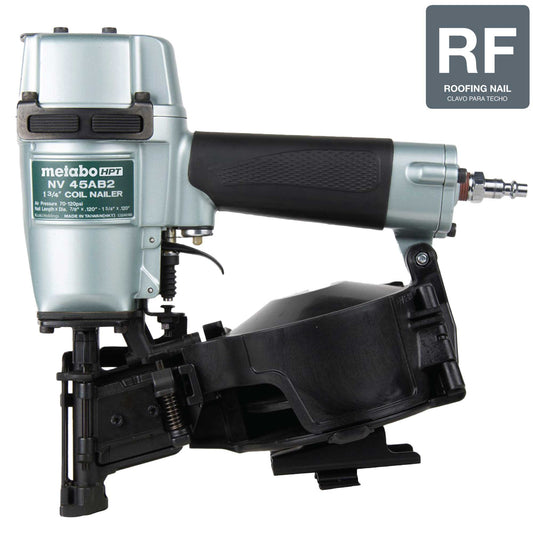 Metabo HPT 1.75-in 15-Degree Pneumatic Roofing Nailer NV45AB2M