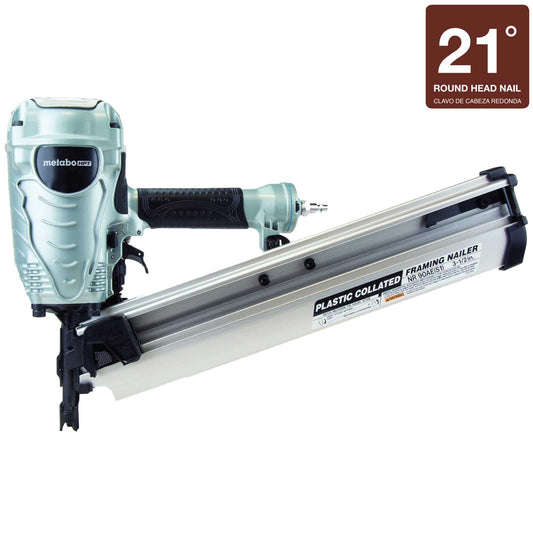Metabo HPT 3.5-in 21-Degree Pneumatic Framing Nailer NR90AES1M