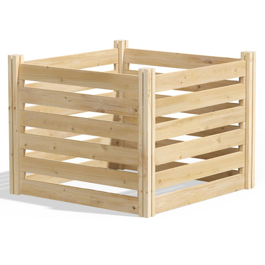 Greenes Fence 173.92 Wood Stationary Bin Composter RCCOMP36