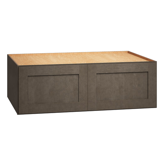 Diamond Express Jamestown 36-in W x 12-in H x 24-in D Colt Brown Wall Fully assembled Plywood Cabinet Recessed Panel Shaker