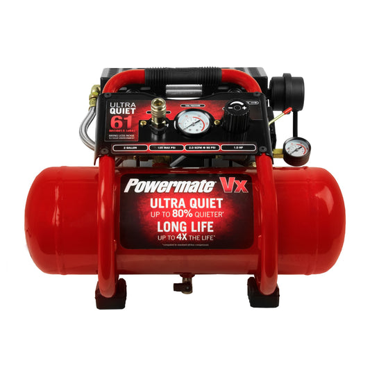 Powermate 2-Gallon Portable Electric 125 PSI Hot Dog Air Compressor SAC22HPP