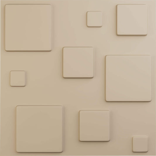 Ekena Millwork 19-5/8-in x 19-5/8-in Embossed Paintable/Stainable Brown/Tan PVC Wall Panel ( 12 -Pack, Covers 32.04 )