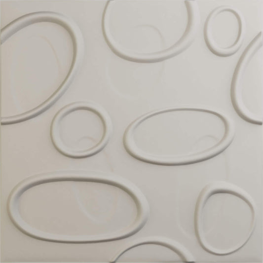 Ekena Millwork 19-5/8-in x 19-5/8-in Embossed Paintable/Stainable White PVC Wall Panel ( 12 -Pack, Covers 32.04-sq ft )