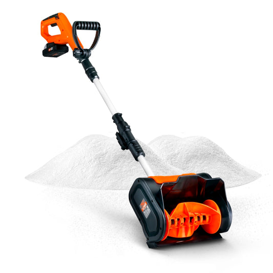 SuperHandy 20V Snow Thrower 20-volt 10-in Single-stage Push Battery Powered Snow Shovel 2 Ah (Battery and Charger Included) GUT055