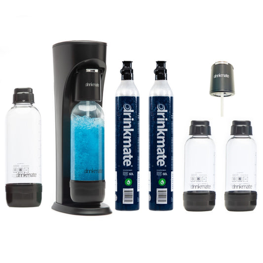 Drinkmate Matte Black Soda Maker Carbonator 410-02-14ZX2-PP1