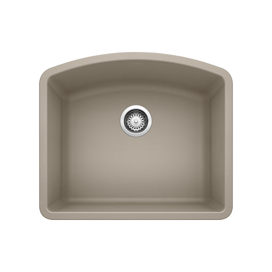 BLANCO Diamond Silgranit Undermount 24-in x 20.8-in Granite Single bowl Kitchen Sink