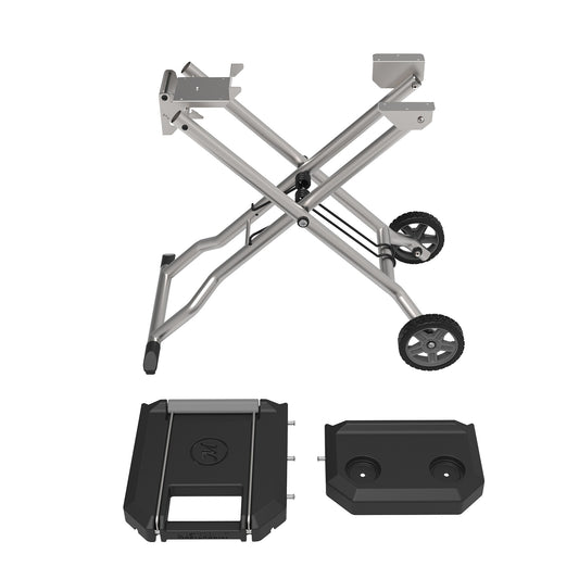Masterbuilt Portable Folding Cart Black/Stainless Steel Folding Grill Cart MB20100922