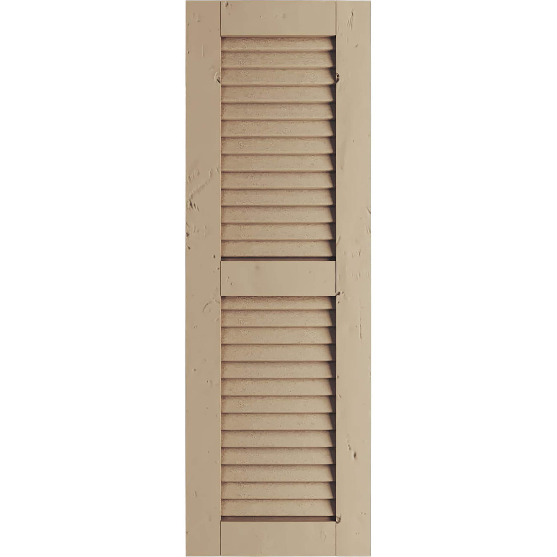 Ekena Millwork 18-in W x 84-in H Knotty Pine Paintable/Stainable Louvered Exterior Shutters ( 2 -Pack )