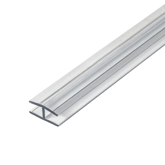 Outwater H Channel Fits Material 1/4-in Thick Clear Butyrate Divider Moulding 8-ft Length Pro Pack (Pack of 5, 40-ft Total) 3P1.27.01600