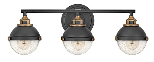 Hinkley Fletcher 25-in 3 -Light Matte Black Traditional Vanity light 5663255