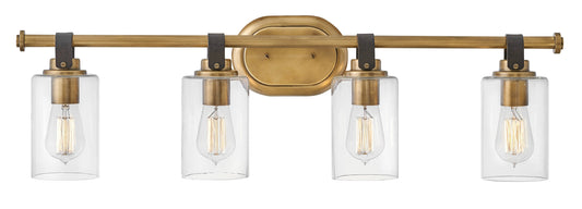 Hinkley Halstead 32-in 4 -Light Antique Gold Rustic Vanity light 5663053