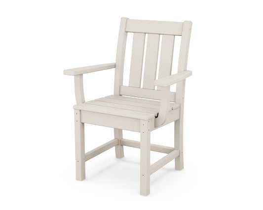 POLYWOOD Oxford Sand Plastic Frame Stationary Dining Chair with Slat Seat