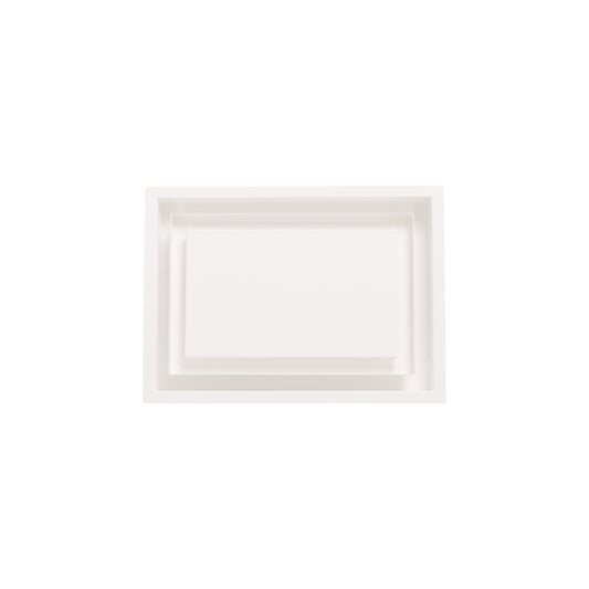 Aria Vent 30-in x 10-in 1-way Steel Satin White Sidewall/Ceiling Register DWFR10X30SWH-HP