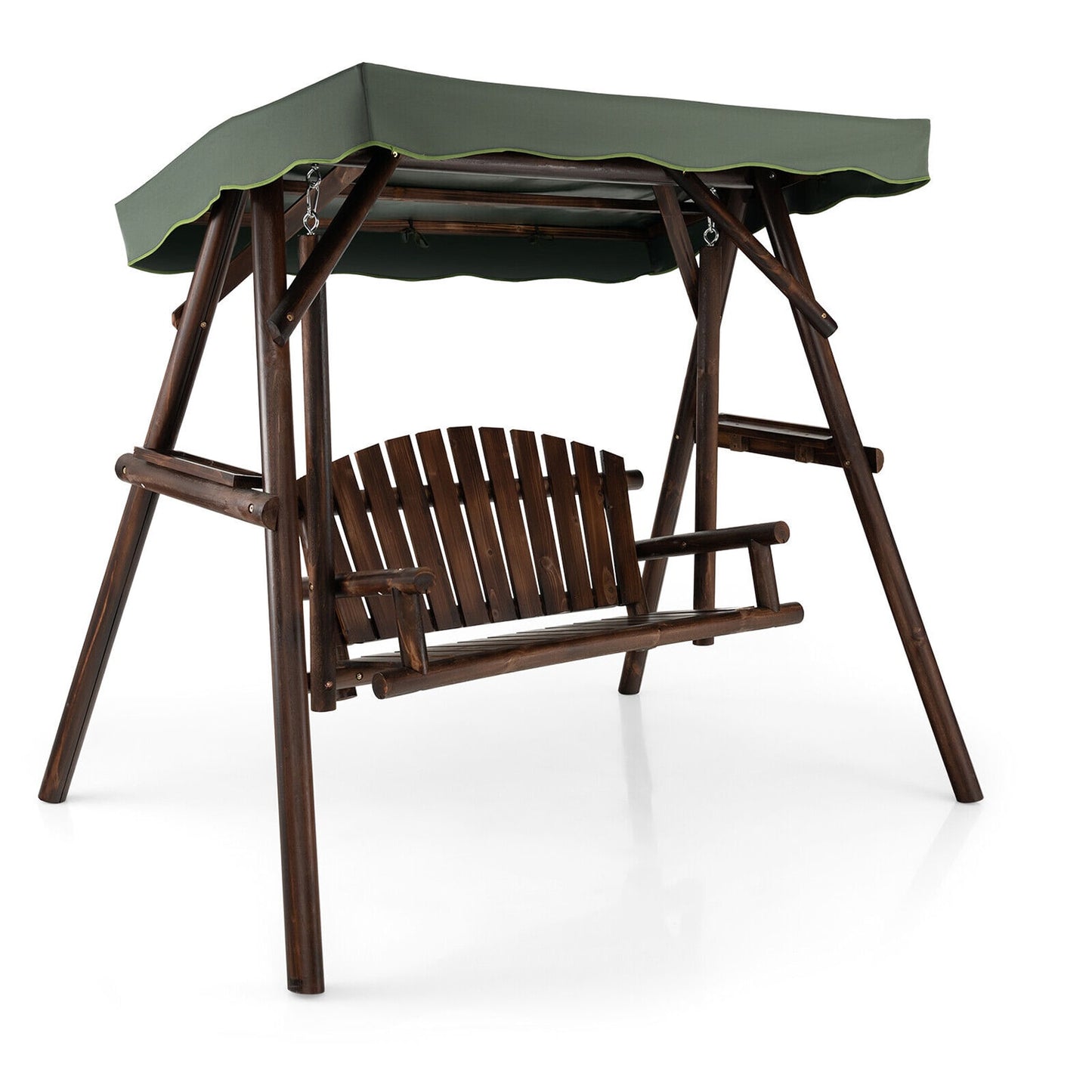 Forclover Porch Swing Brown Porch Swing Canopy