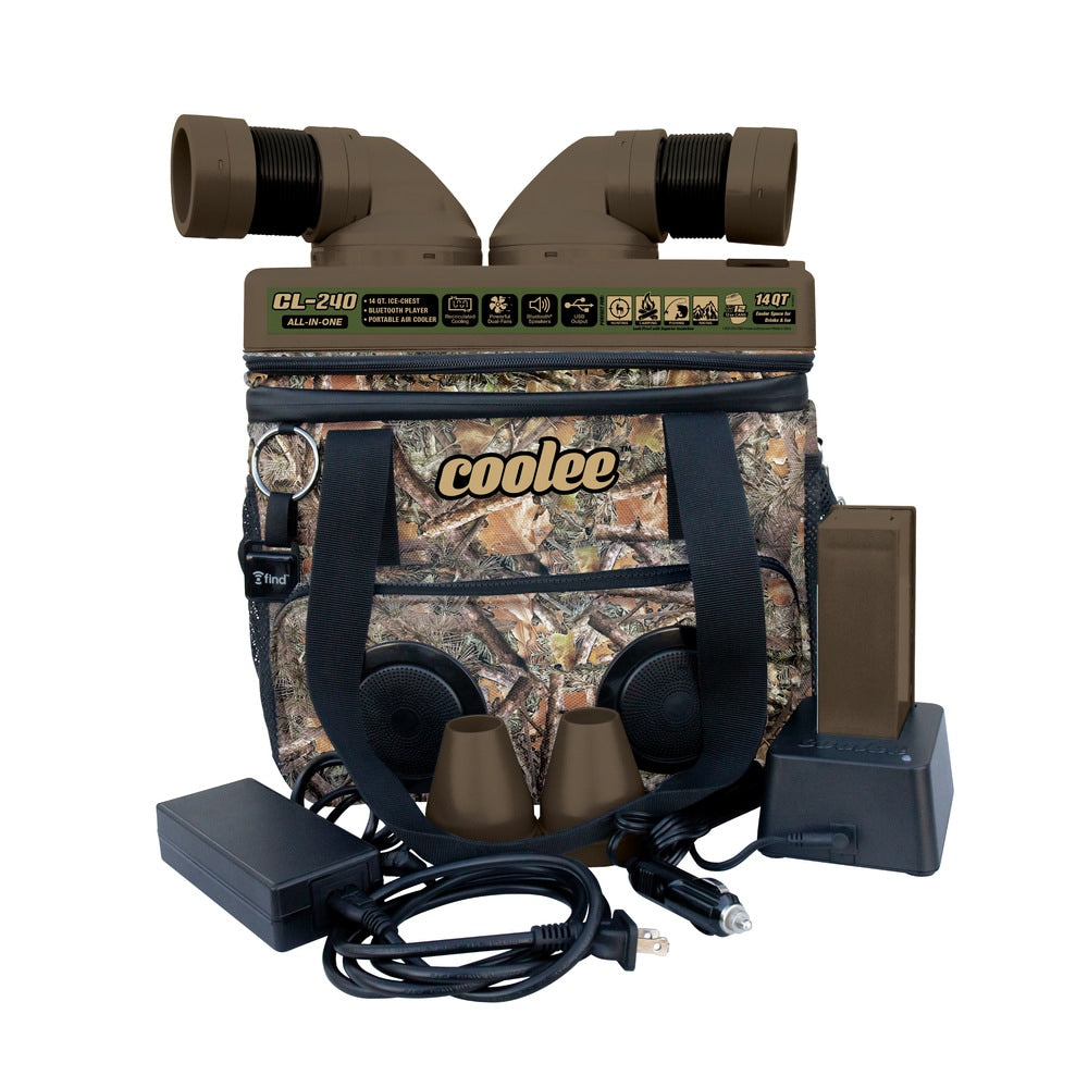 coolee CAMO 3-in-1 Ice-Chest Bluetooth Speaker 170-CFM 3-Speed Indoor/Outdoor Portable Evaporative Cooler for 55-sq ft (Motor Included) 5150033
