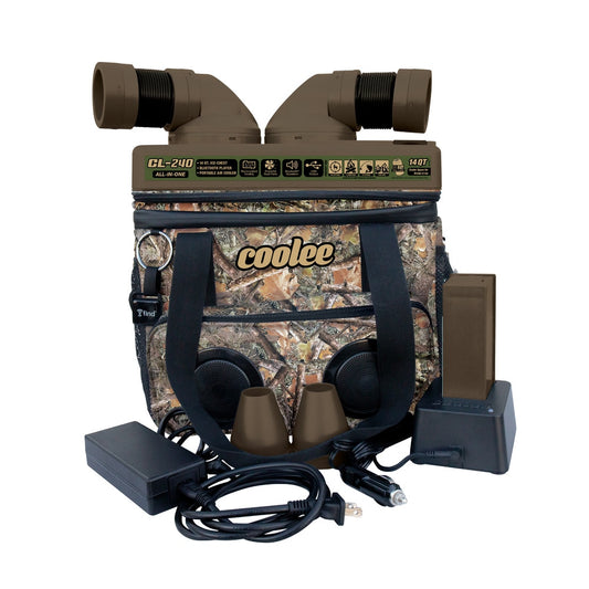 coolee CAMO 3-in-1 Ice-Chest Bluetooth Speaker 170-CFM 3-Speed Indoor/Outdoor Portable Evaporative Cooler for 55-sq ft (Motor Included) 5150033