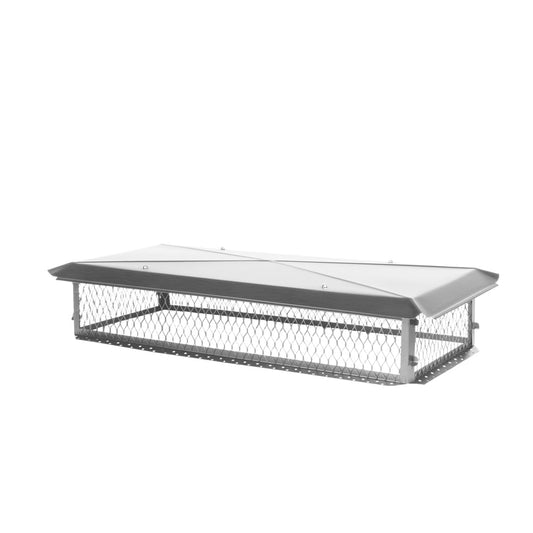HY-C 17-in W x 29-in L Stainless Steel Stainless Steel Rectangular Chimney Cap BT1729K