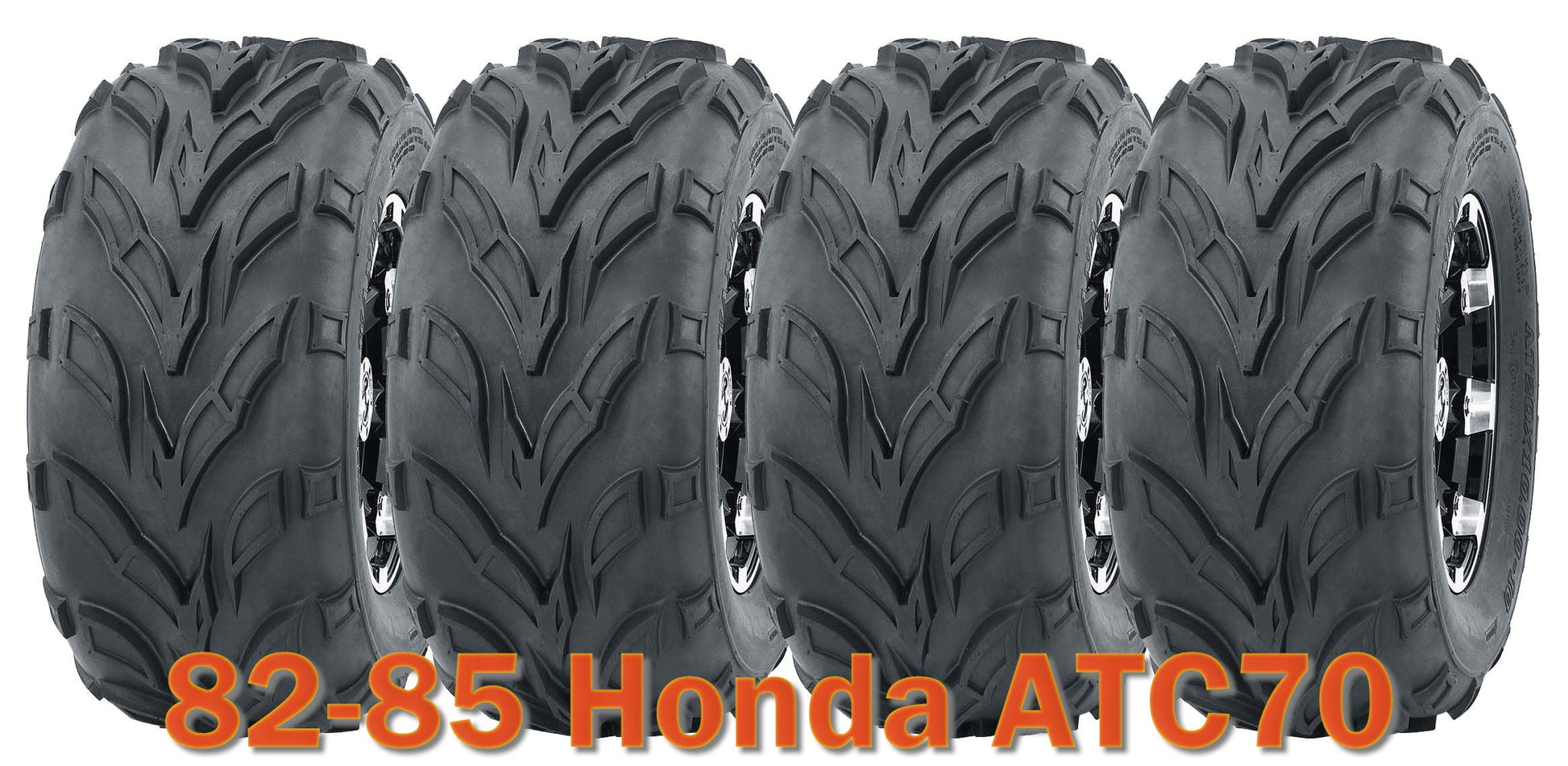 (4) 16x8-7 WANDA ATV tires set for 1982-1985 Honda ATC70