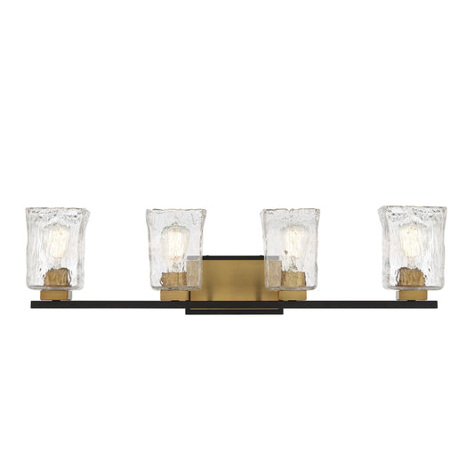 Savoy House Sidney 32-in 4 -Light Matte Black Traditional Vanity light