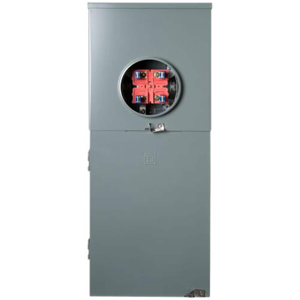 Square D 200-Amp 8-Spaces 16-Circuit Outdoor Main Breaker Meter Combo Load Center RC816F200C