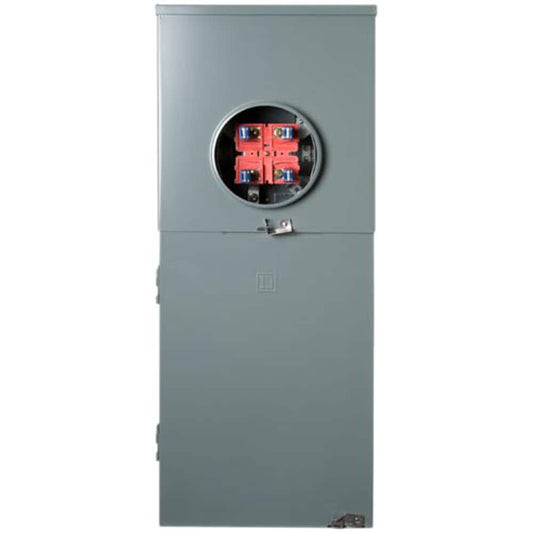 Square D 200-Amp 8-Spaces 16-Circuit Outdoor Main Breaker Meter Combo Load Center RC816F200C
