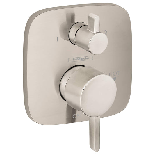 Hansgrohe Brushed Nickel 2 -Handle Lever Shower Faucet Handle